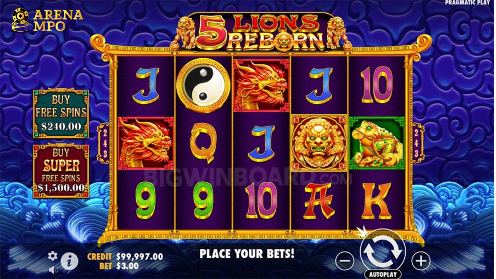 5 lion reborn arenampo memudahkan jackpot